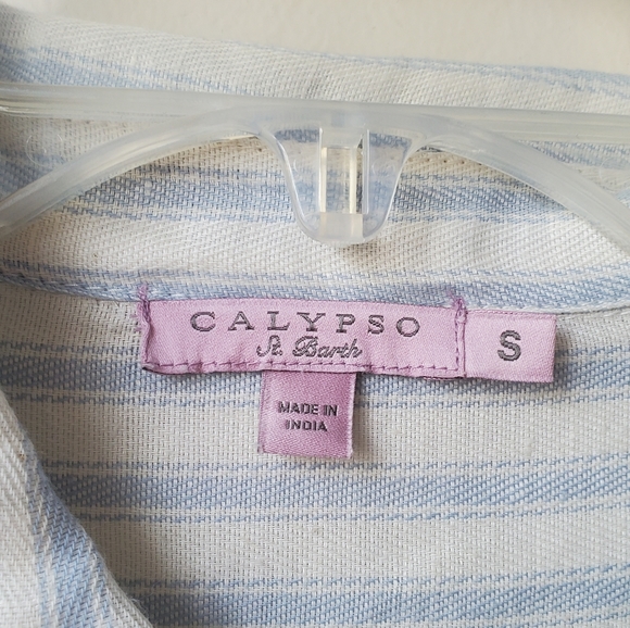 Calypso St. Barth Stripe Button Down - Picture 3 of 15